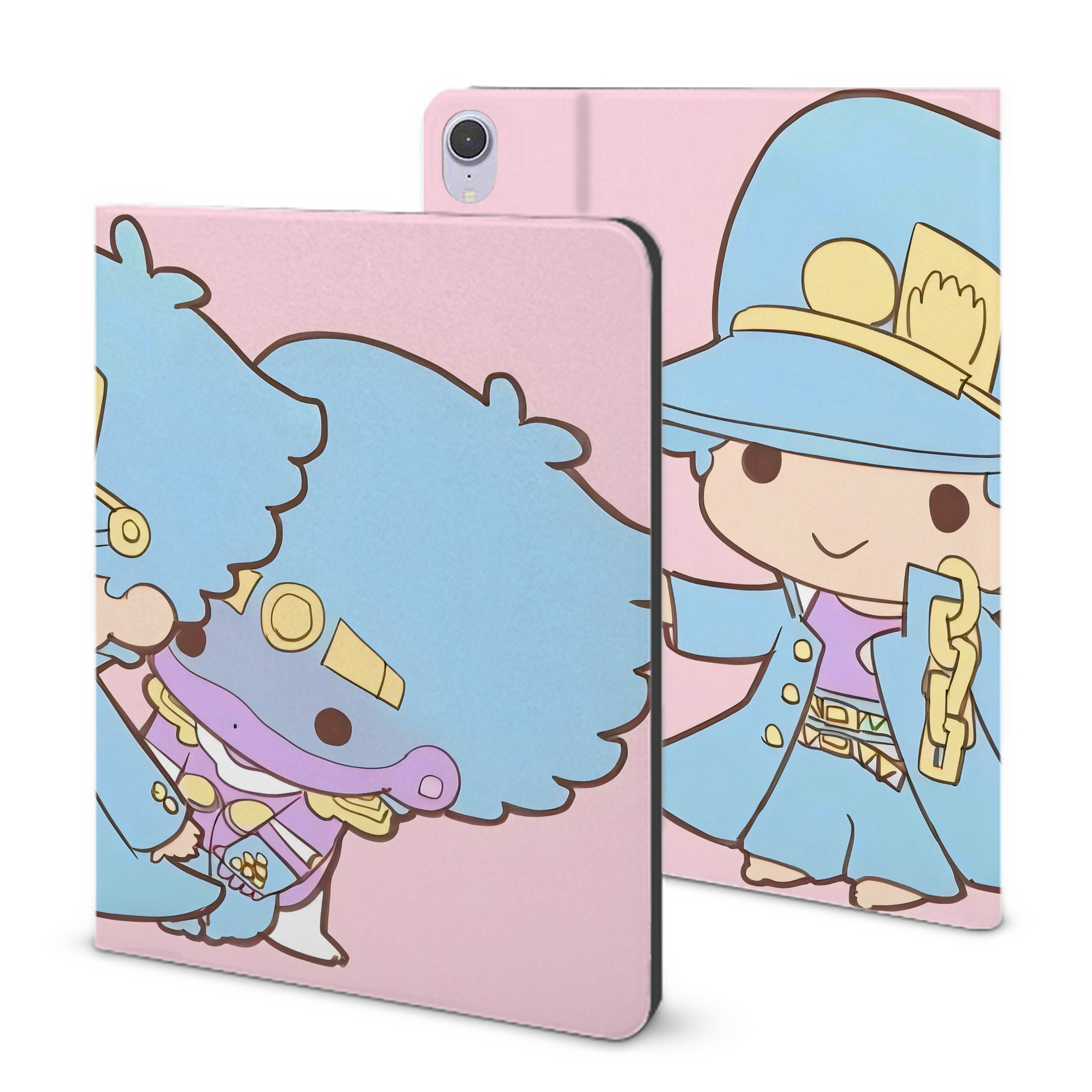 （画像用） ジョジョの奇妙な冒険 JoJo's Bizarre Adventure IPad ケース ブック型 PUレザー TPU 耐衝撃 軽量 薄型 ペン収納なし 全面保護 IPad 各モデル対応